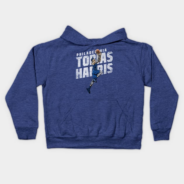 Tobias Harris Philadelphia Lay Up Kids Hoodie by danlintonpro